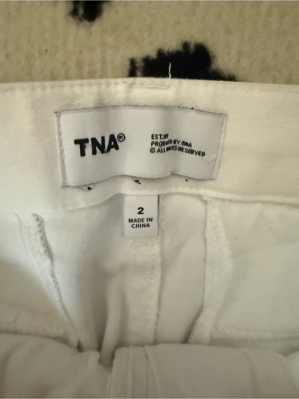 TNA White High-Rise Wide Leg Pants - Picture 3 of 4